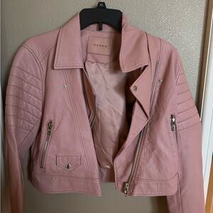 Blank NYC Blush Leather Jacket